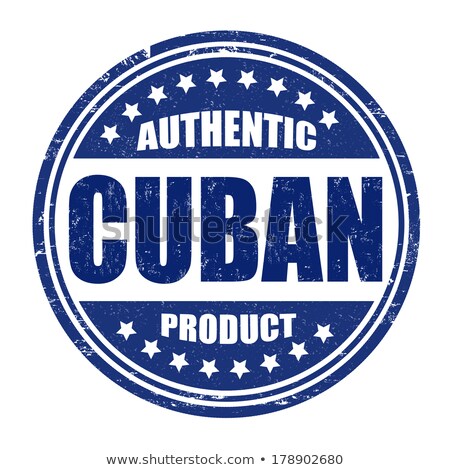 Stok fotoğraf: Authentic Cuban Product Stamp