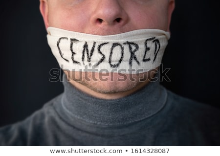 Stock photo: Self Censorship