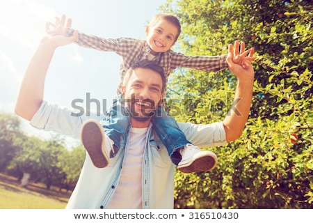 Zdjęcia stock: Father And Son Bonding