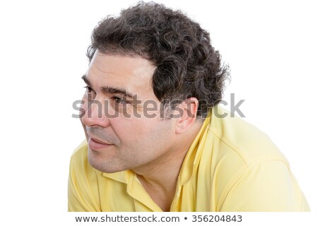 Foto stock: Middle Aged Man Listening To Something Carefully