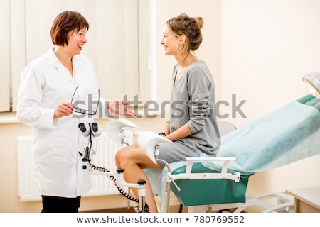 Foto stock: Woman By The Gynecologist