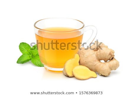 Stock fotó: Cup Of Ginger Tea