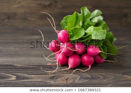 Stock photo: Organic Radishes On Wood