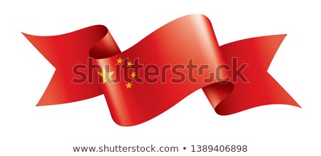 [[stock_photo]]: China Flag Ribbon Isolated Chinese Tape Banner State Symbol