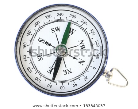 Foto stock: Compass On White Background Learning Concept