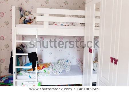 Stock fotó: Bedroom With Bunkbed And Closet