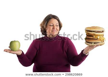 Foto stock: Woman Balancing Apple
