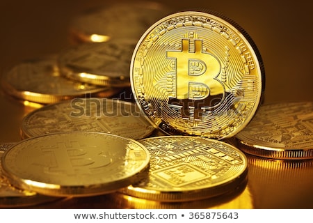 ストックフォト: Photo Golden Bitcoin New Virtual Money