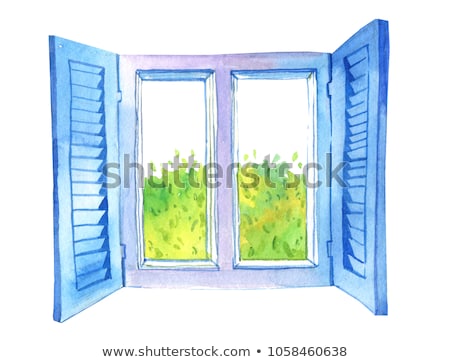 Stock photo: Window In The Watercolor Sky