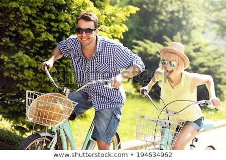 Zdjęcia stock: Woman Bike Summer Free Time Spending