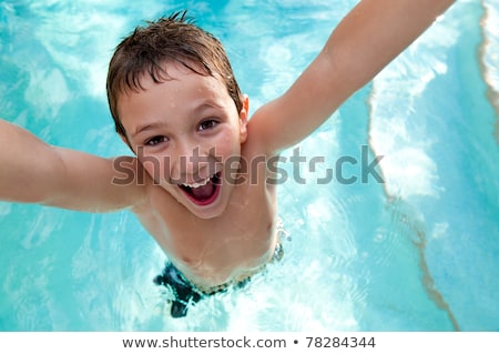 Stockfoto: Summertime And Swimming Activities For Happy Children On The Pool