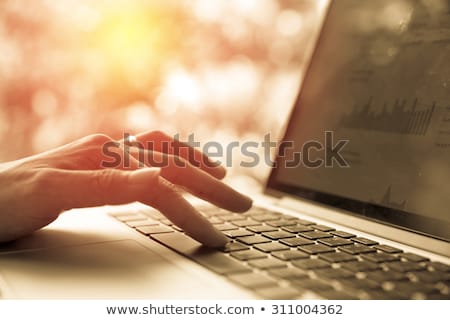 Stock foto: Computer Programmer And Hacker Hands Typing Laptop Keyboard