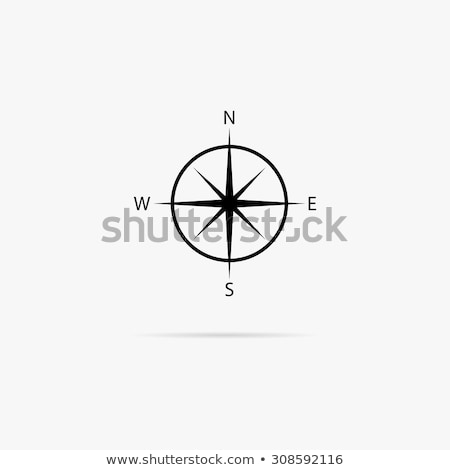 ストックフォト: Compass Icon Simple Illustration