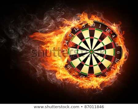 Foto stock: Darts In Flame