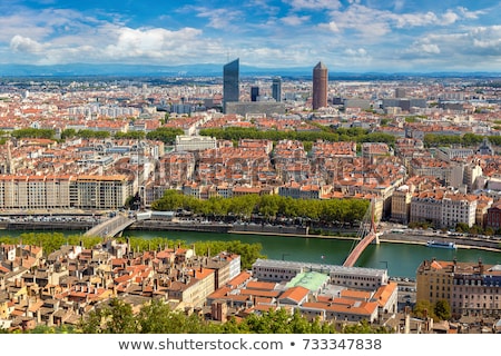 Foto stock: Aerial View Of Lyon