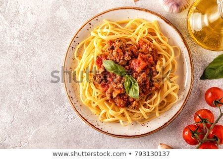 Foto stock: Pasta Bolognese Homemade