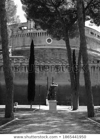 Stockfoto: Mausoleum Of Hadrian Known As The Castel Santangelo In Rome