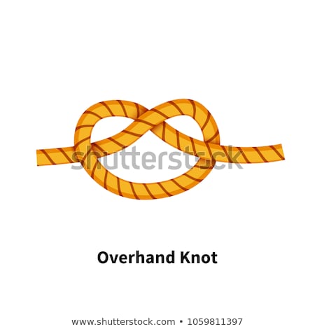 [[stock_photo]]: Overhand Bow Sea Knot Bright Colorful How To Guide On White