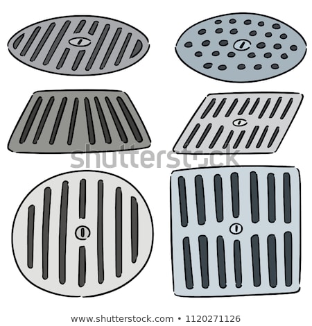 Vector Set Of Cover The Drain Сток-фото © olllikeballoon