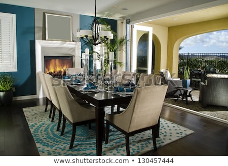 Stockfoto: Architecture Stock Dining Room Design Photo Images