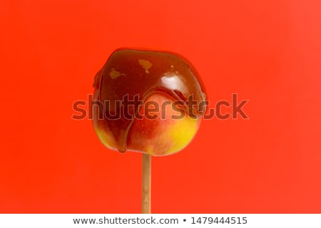 Stockfoto: Caramel Apples On Sticks