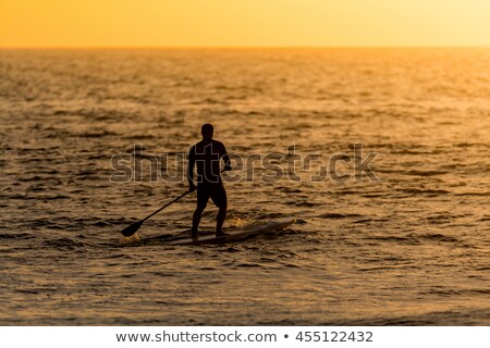 Paddle Surfing Portugal [[stock_photo]] © homydesign
