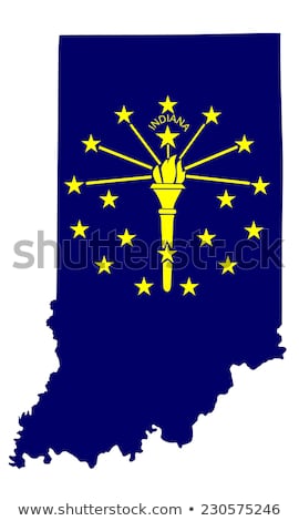 Stok fotoğraf: Abstract Symbols Of The State Of Indiana