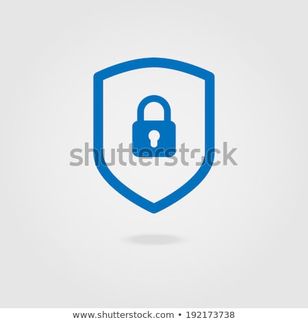 Foto stock: Plug Sign Blue Vector Icon Design