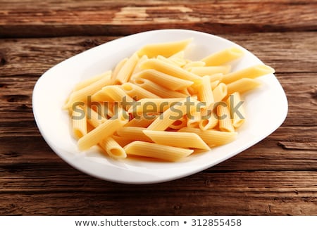 Foto stock: Cooked Penne Pasta