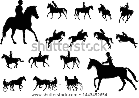People On Horseback Foto stock © Bokica