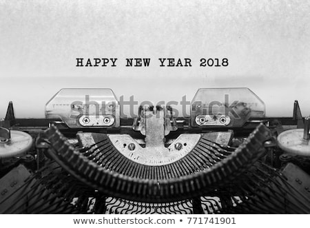 [[stock_photo]]: Happy New Year 2018 On Typewriter