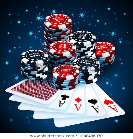 Stock photo: Vector Illustration On A Casino Theme With Poker Card And Dices