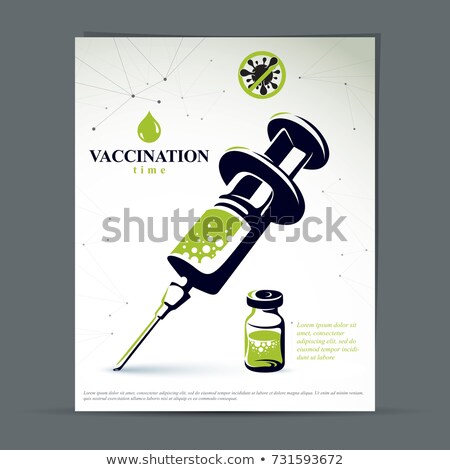 Stok fotoğraf: Get Your Flu Shot Medicine 3d Illustration