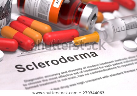 Stok fotoğraf: Diagnosis - Scleroderma Medicine Concept 3d Illustration