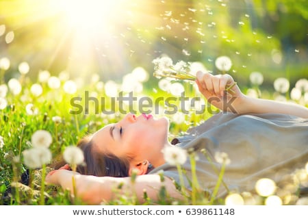 ストックフォト: Woman Lying On Meadow