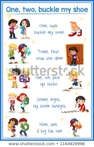 Stockfoto: One Two Buckle My Shoe Song