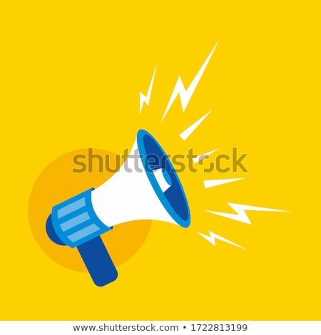 Stock foto: Megaphone Loudspeaker For Announcements Isolated