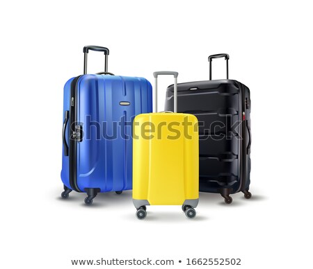 Zdjęcia stock: Baggage Or Luggage Suitcase On Wheels Tourism