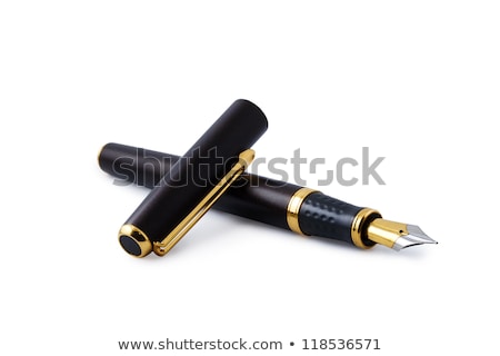 Foto d'archivio: Fountain Pen Isolated On White Background