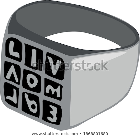 Foto stock: Ottoman Silver Ring