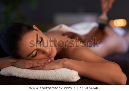 Stock photo: Woman Receiving A Massage At The Spa
