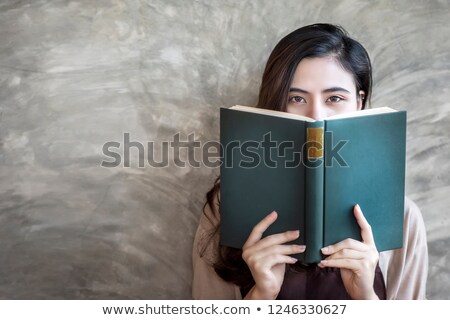 Сток-фото: Woman Behind Books