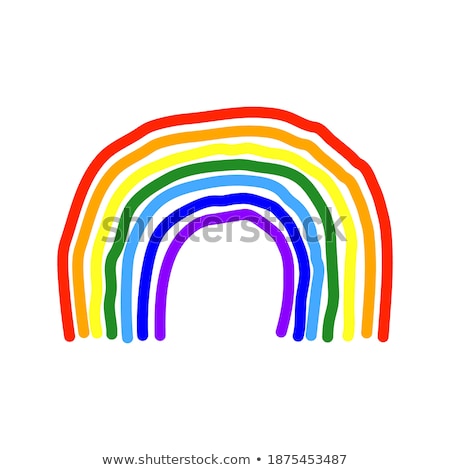 Stock photo: Colorful Paint Pencils Vector Background Rainbow Concept In Sky
