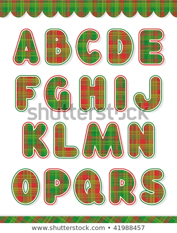 Set de alfabet de Crăciun Partea 1 Litere A - S Imagine de stoc © ratselmeister