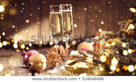 Foto stock: Christmas Champagne