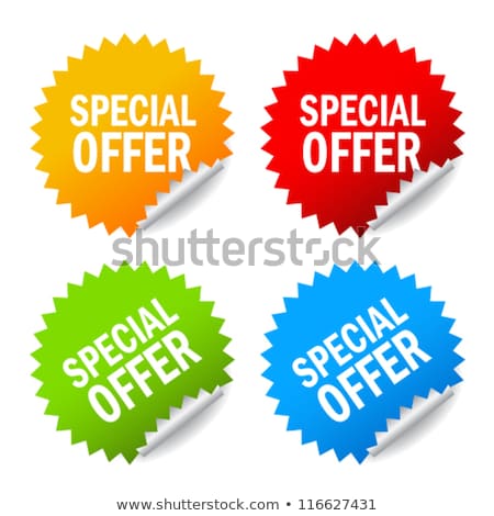 Stock fotó: Special Offer Blue Vector Icon Design