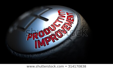 Stockfoto: Productivity Improvement On Black Gear Shifter