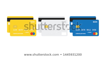 Stock foto: Secure Transaction Yellow Vector Icon Design