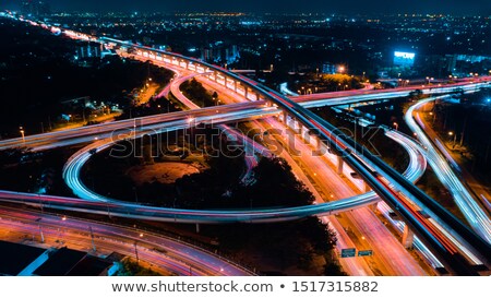 [[stock_photo]]: Aerial View Of Busy Crossroad With Moving Cars Hong Kong