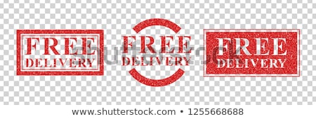 Zdjęcia stock: Free Delivery Rubber Stamp Text Illustration